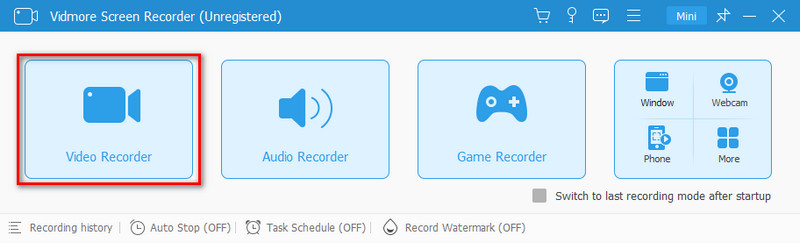 Festlegen, was aufgenommen werden soll