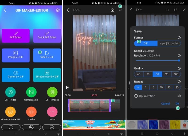 WEBM GIF Converter App Konvertieren