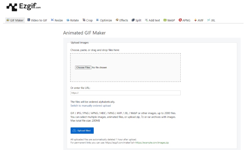 WEBM GIF Converter EZGIF Online Konvertieren