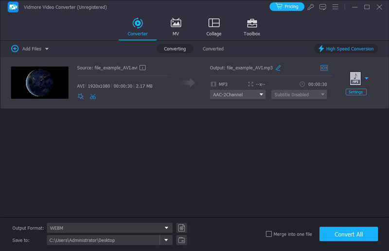 AVI‑Datei hinzufügen