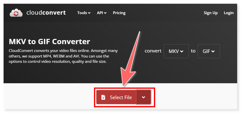 CloudConvert MKV-Online-Konverter
