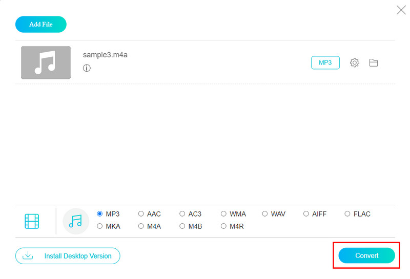 Option „Konvertieren“