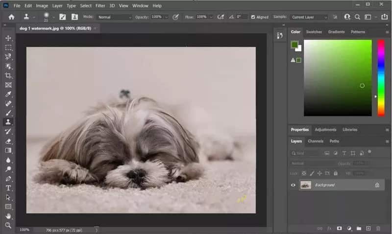 Wasserzeichen offline entfernen – Fertig