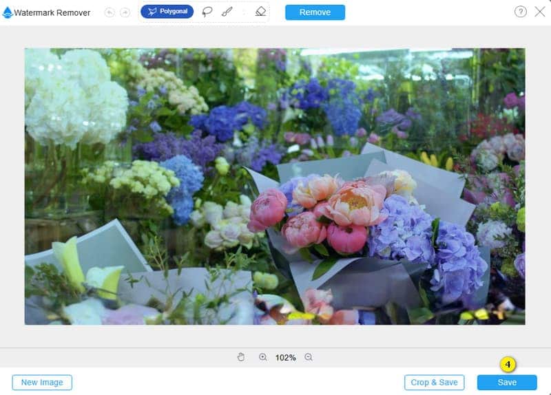 Wasserzeichen online entfernen – Speichern