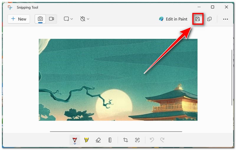 Snipping Tool Screenshot speichern
