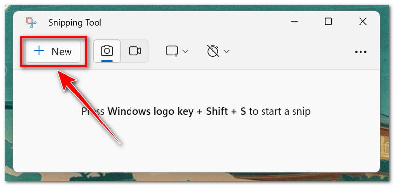 Snipping Tool Bereich auswählen