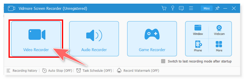 Vidmore Screen Recorder auf dem Mac