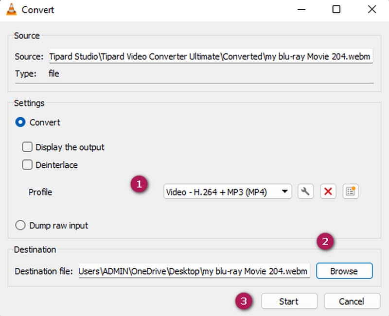 WebM zu MP4 mit VLC konvertieren