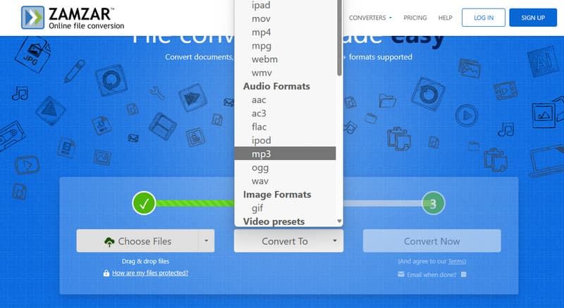 3GP MP3 Konverter Zamzar