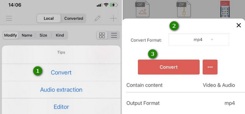 AVI zu MP4 mobil konvertieren