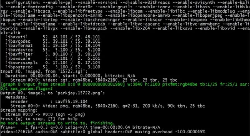 GIF-zu-WebM-Konverter FFmpeg