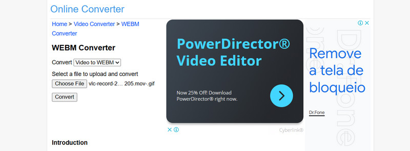 GIF-zu-WebM-Konverter Online Converter