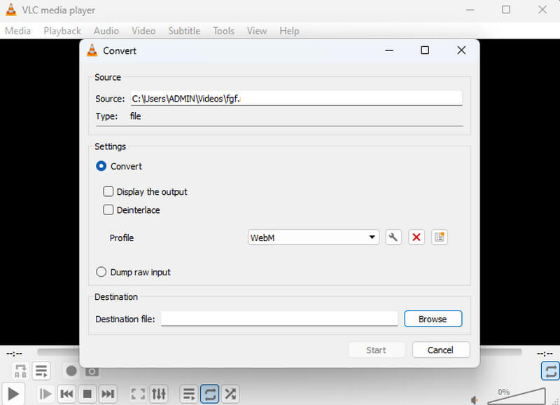 GIF-zu-WebM-Konverter VLC