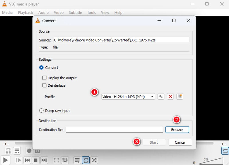 M2TS MP4 VLC Konvertieren