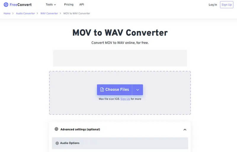MOV-WAV-Konverter Freconvert