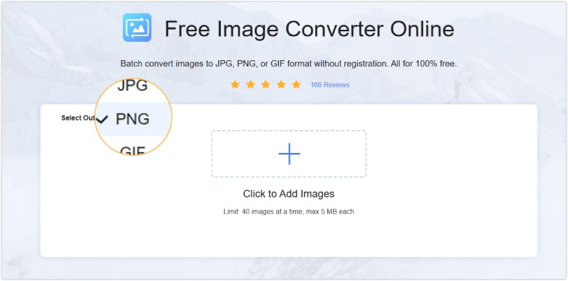Tiff Png Vidmore Online-Tool Hinzufügen