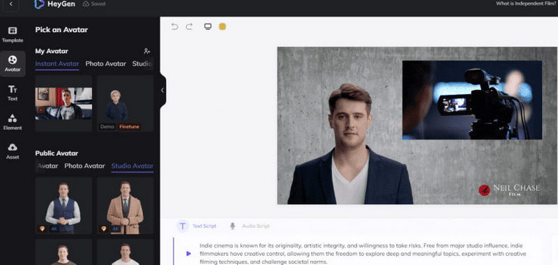 HeyGen Text-zu-Video-Generator