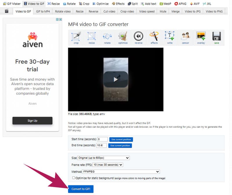 Online AMV‑Video konvertieren