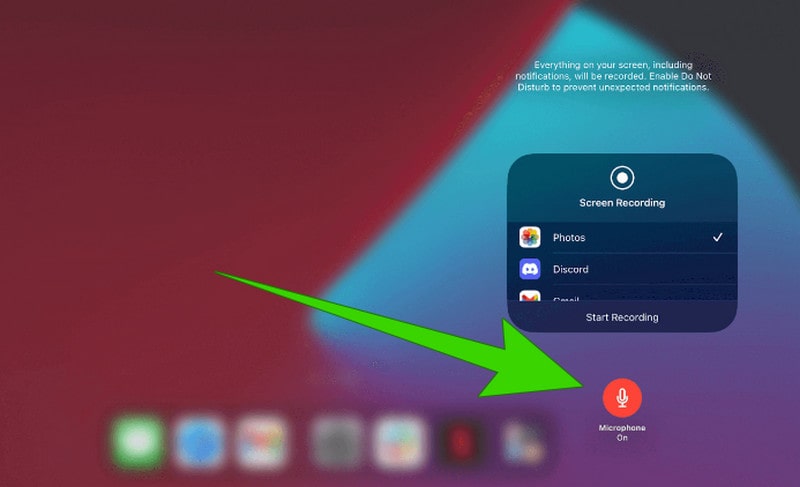 Bildschirmaufnahme iPad aufnehmen
