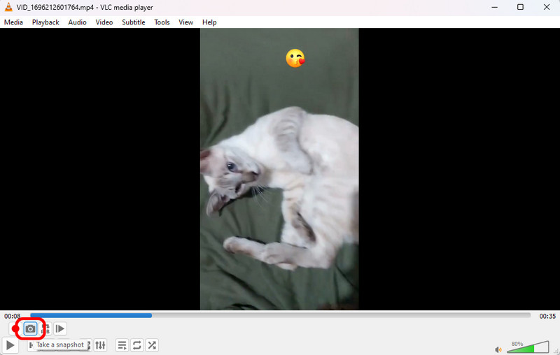 Schnappschussfunktion VLC