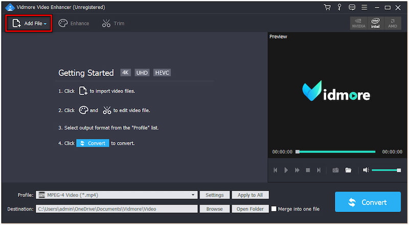 Videodatei hinzufügen
