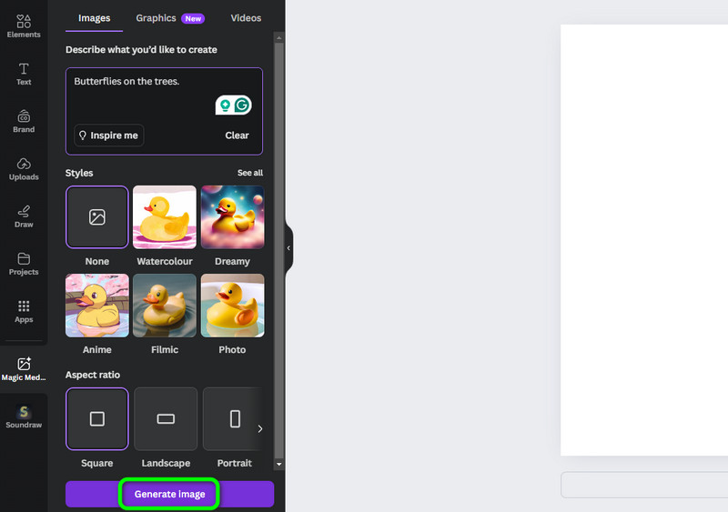 Canva Generierungsprozess