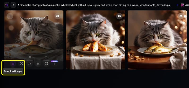 Generiertes Bild herunterladen