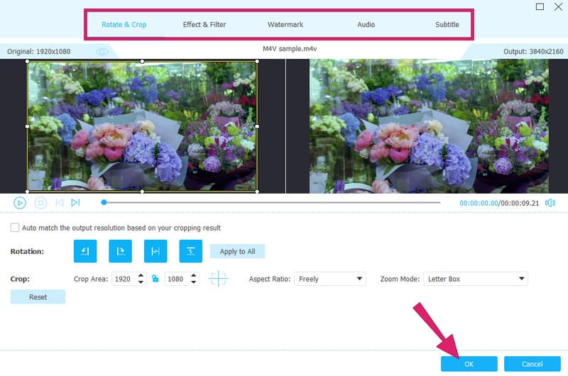 ProRes mit Vidmore bearbeiten – Einstellungen