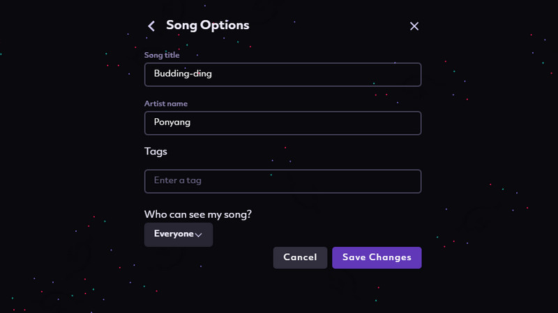 Musikinformationen bearbeiten