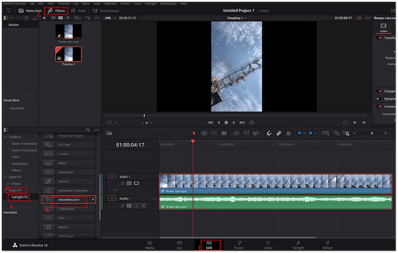 Rauschunterdrückung integrieren