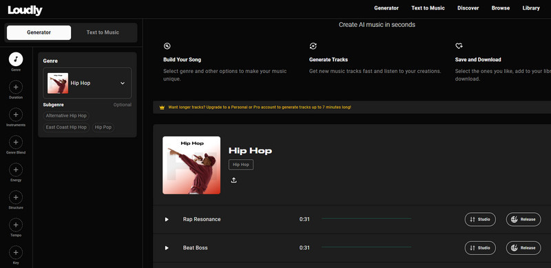 Loudly Suno AI Alternative