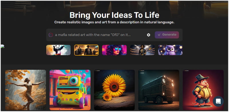 Vereinfachter KI-Bildgenerator