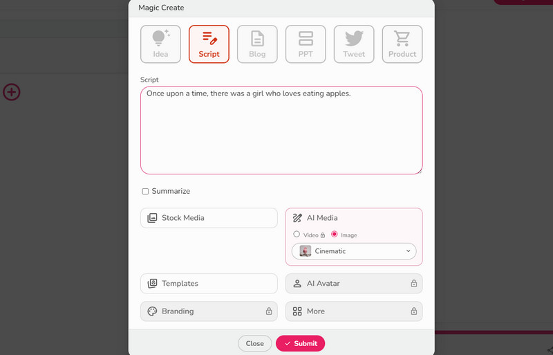 Text-zu-Video-Funktion