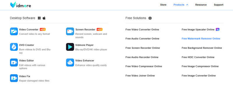 Vidmore Kostenlose Bildwerkzeuge