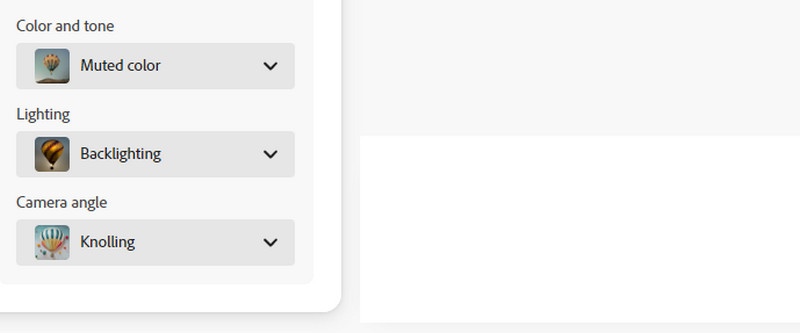Verschiedene Parameter anpassen