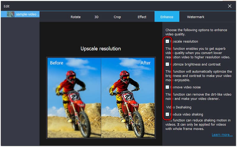 Weitere Optionen prüfen
