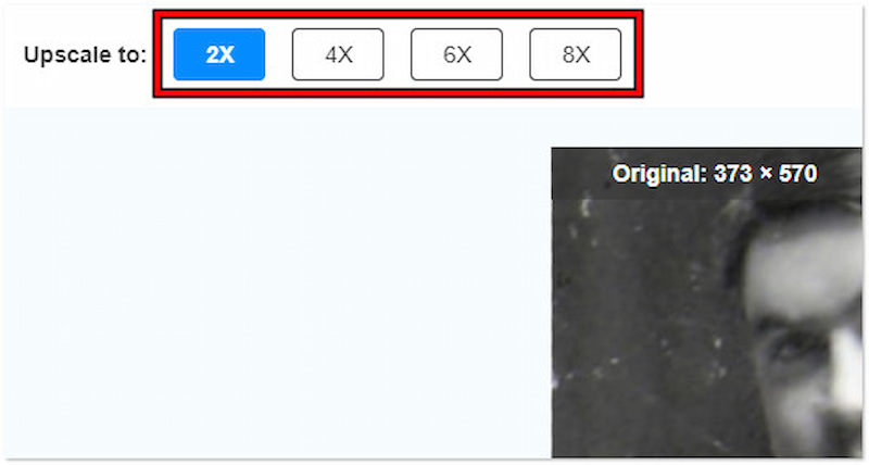 Skalierungsstufe wählen