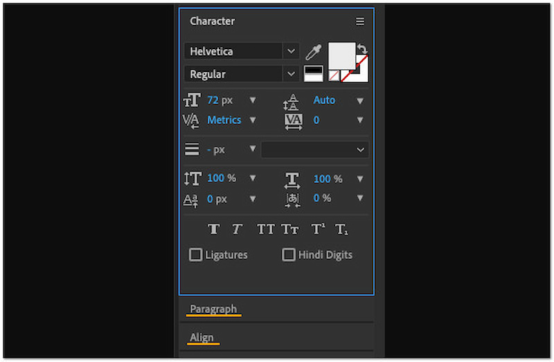 Hinzugefügten Text anpassen