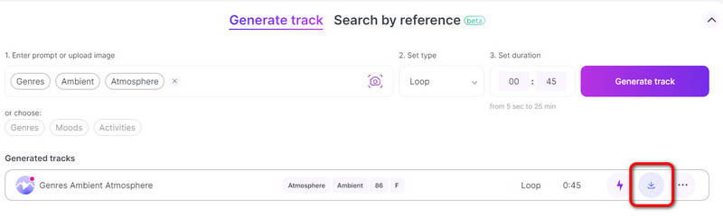 Generierte Musik herunterladen