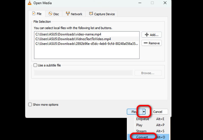 Pfeil-nach-unten-Schaltfläche Konvertieren