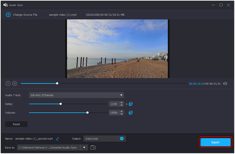 Synchronisiertes Video exportieren
