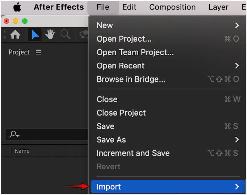 Assets für GIF-Erstellung importieren