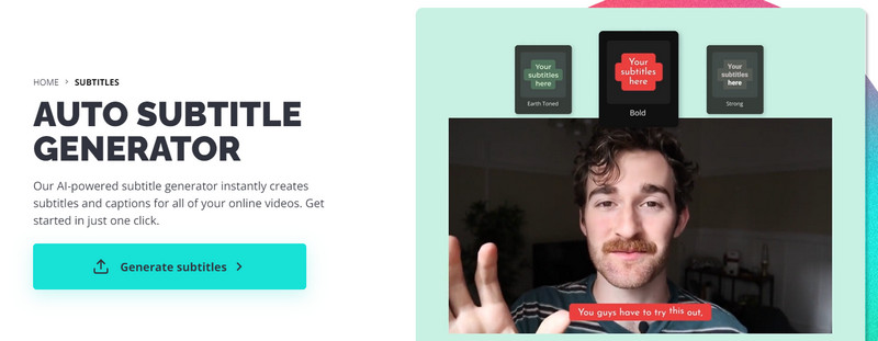 Kapwing Untertitel-Generator