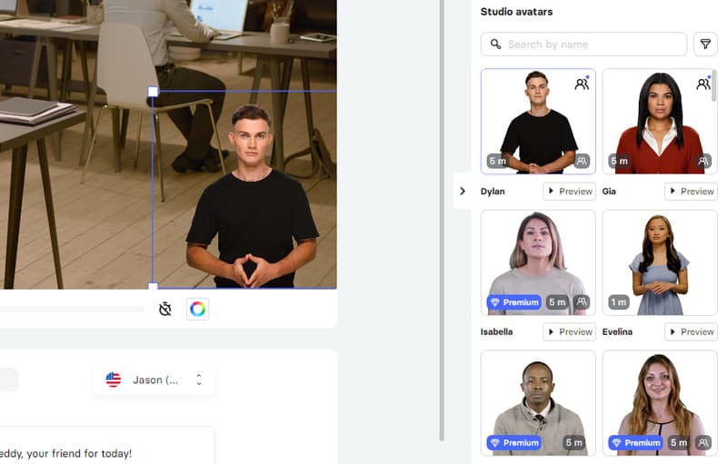 Bietet verschiedene Avatare
