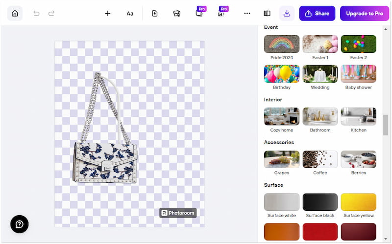 Photoroom Sofort-Hintergrundentferner