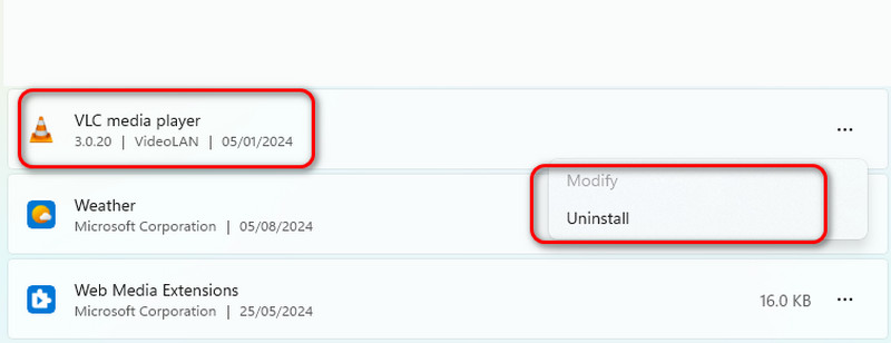 VLC Media Player neu installieren