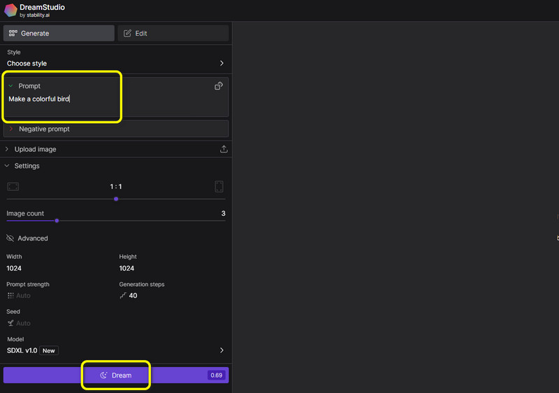 Text Box Dream Button