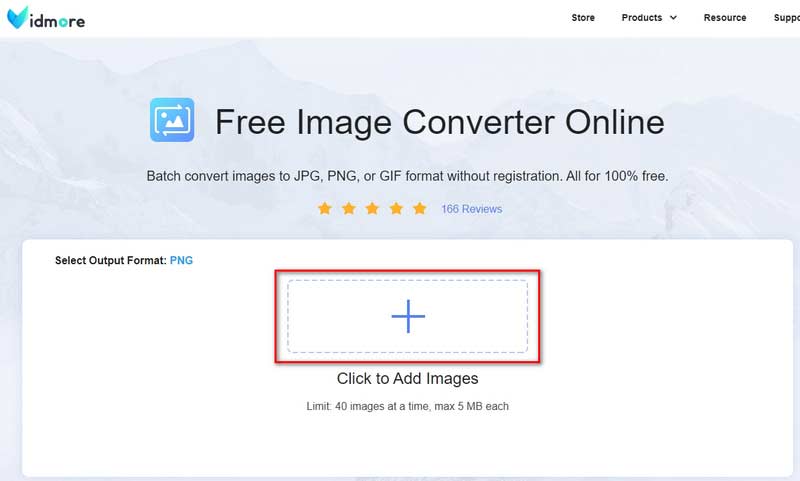 In Vidmore Image Converter WebP hinzufügen