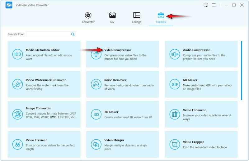 Auf das Tool „Video Compressor“ zugreifen