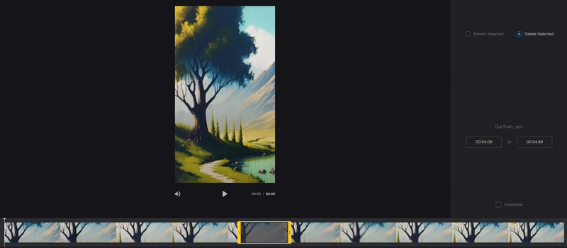 Clideo‑Trim‑Merger‑Funktion